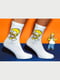 Шкарпетки білі з принтом "Crazy Llama`s" | 5763622 | фото 2
