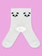 Шкарпетки білі з принтом "Панда" | 6697712