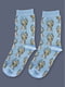 Шкарпетки блакитні з принтом "Рік та морті" | 6697730 | фото 2
