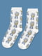 Шкарпетки з принтом "Рік та морті" білі | 6697778