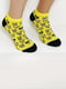 Шкарпетки короткі жовтого кольору з принтом "Час Пригод Джейк" | 6697849 | фото 2