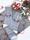 Носки стрейчевые новогодние “Калина” серые | 6697914 | фото 2