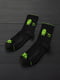 Шкарпетки чорні з оригінальним принтом "Android" | 6697983 | фото 2