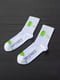 Шкарпетки білі з оригінальним принтом "Android" | 6697984 | фото 2