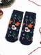 Набір новорічних махрових шкарпеток з різними принтами (3 пари) | 6698045 | фото 3