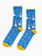 Шкарпетки з бавовни з оригінальним принтом "Гусі Wellboy" | 6698065 | фото 2