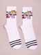 Шкарпетки білі з принтом "Хельга Патакі Ей Арнольд" | 6698088 | фото 2