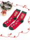 Набірр новогодних носков с принтами с разными принтами (4 пары) | 6698643 | фото 4