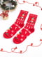 Набір новорічних шкарпеток із принтами з різними принтами (4 пари) | 6698643 | фото 5