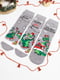 Набір яскравих новорічних махрових шкарпеток (3 пари) | 6698717