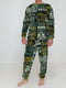 Пижама махровая мужская с буквами: джемпер и брюки | 6700672 | фото 3