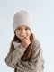 Бежевий комплект: шапка і шарф-хомут | 6701249