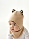 Бежевий комплект: шапка і шарф-хомут | 6701264 | фото 2