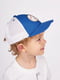Біло-синя кепка з нашивкою | 6701413 | фото 2