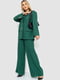 Зеленый костюм: жакет с лацканами и брюки-палаццо | 6702067 | фото 3