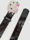Ремінь чорний з декорованою пряжкою Hello Kitty | 6702112 | фото 2
