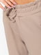 Бежеві звужені штани з еластичним поясом | 6702142 | фото 5