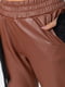 Коричневые зауженные брюки с боковыми карманами | 6702145 | фото 5