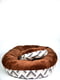 Лежак овал - коричневий, 40х50х22 см | 6702221 | фото 4