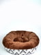 Лежак овал - коричневий, 50х65х23 см | 6702394 | фото 3