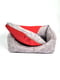 Лежак прямокутний - сірий+червоний, 70х100х25 см | 6702471 | фото 2