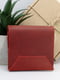 Компактный кожаный кошелек в красном цвете | 6084790 | фото 3
