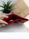 Компактный кожаный кошелек в красном цвете | 6084790 | фото 5