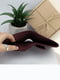 Компактний шкіряний гаманець у бордовому кольорі | 6084791 | фото 5