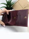 Компактный кожаный кошелек в бордовом цвете | 6084791 | фото 6