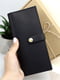 Шкіряний вертикальний гаманець у чорному кольорі | 6084802 | фото 7