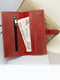 Кожаный вертикальный кошелек в красном цвете | 6084803 | фото 5
