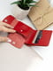 Шкіряний міні-гаманець у класичному червоному кольорі | 6084873 | фото 6