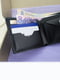 Кожаный черный набор подарочный: ремень, ключница, бумажник | 6084980 | фото 7