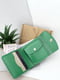 Шкіряний міні-гаманець у літньому зеленому кольорі | 6085098 | фото 2