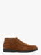 Замшеві коричневі черевики класичного дизайну | 6702898 | фото 2