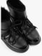 Комбіновані чорні чобітки зі шнурівкою | 6702913 | фото 2