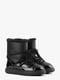 Комбіновані чорні чобітки зі шнурівкою | 6702913 | фото 4