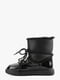 Комбіновані чорні чобітки зі шнурівкою | 6702913 | фото 7