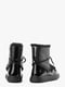 Комбіновані чорні чобітки зі шнурівкою | 6702913 | фото 8