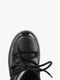 Комбіновані чорні чобітки зі шнурівкою | 6702913 | фото 9