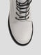 Шкіряні білі черевики на хутрі | 6702925 | фото 4