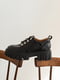Шкіряні чорні туфлі на шнурках з фурнітурою | 6703000 | фото 5