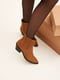 Замшеві черевики-козаки коричневого кольору | 6703004 | фото 3