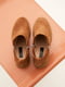 Замшеві коричневі черевики з блискавками | 6703006 | фото 2