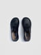Шкіряні чорні туфлі на плоскій підошві | 6703031 | фото 2