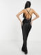 Черное платье-макси с эффектным вырезом на спине | 6328818 | фото 2