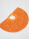 Плетена помаранчева сумка в формі півкола | 6698848 | фото 2