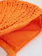 Плетена помаранчева сумка в формі півкола | 6698848 | фото 4