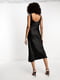 Черное платье-миди в бельевом стиле | 6698886 | фото 3