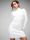 Облягаюча біла міні-сукня в рубчик | 6698904 | фото 2